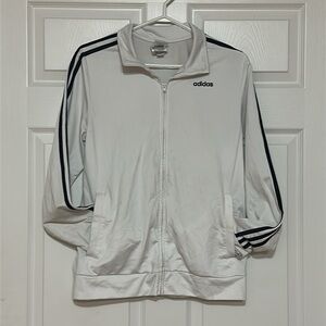 Adidas White Sweater with Black Accents XL/TG/EG